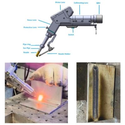 ราคาดี เครื่องเชื่อมเลเซอร์มือถือความแม่นยําสูง สําหรับเหล็กไร้ขัด / เหล็กคาร์บอนและอลูมิเนียม ออนไลน์