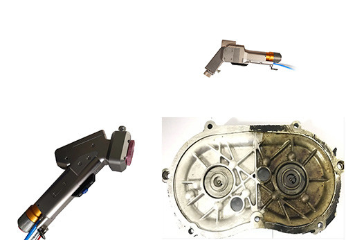 หัวทําความสะอาดเลเซอร์อุตสาหกรรม 2000W ยิงกําจัดสนิมเลเซอร์มือถือ