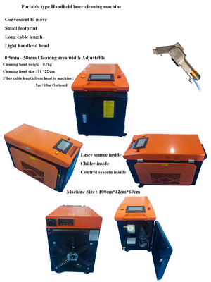 ราคาดี ปืนเลเซอร์พกพาขนาดเล็กสําหรับการกําจัดสนิม 1500w พลังงานเลเซอร์ ออนไลน์