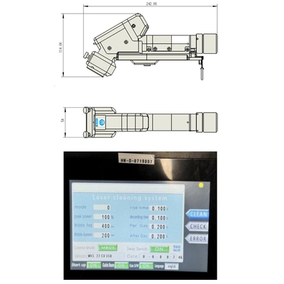 เครื่องทําความสะอาดเลเซอร์มือถือที่มี Port QBH ที่มีประสิทธิภาพสูงสําหรับแหล่งเลเซอร์หลายตัว